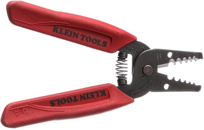 Klein Tools 11049 Wire Stripper/Cutter, Made in USA, Compact, Lightweight, Hardened Steel, Precision Ground, for Stranded Wires