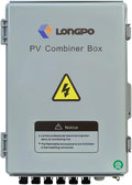 Solar 6 String PV Combiner Box with Lightning Arreste, 15A Rated Current Fuse and 2P 63A Circuit Breakers for On/Off Grid Solar Panel System (6 String PV Combiner Box)
