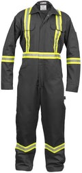 Just In Trend Safety Hi Vis Coverall with Leg Zipper – 100% Cotton, 7 oz