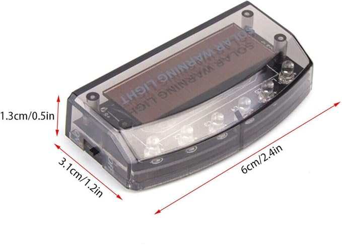4 PCS Car Solar Power LED Fake Alarm Warning Security Anti-Theft Flashing Light