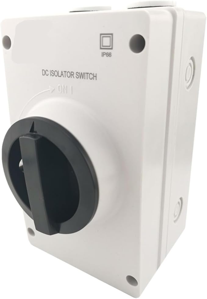 IP66 Outdoor 1500V 32A 63A 80A 100A 4P Solar PV DC Isolator disconnector Switch (Size : 4P, Color : 80A_1000V)