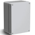 Kanayu Conduit Box Electrical Junction Box Plastic Dustproof Waterproof Gray White Protect Conduits and Fittings Universal Electrical Project Enclosure for Outdoor(8'' x 6'' x 4'')