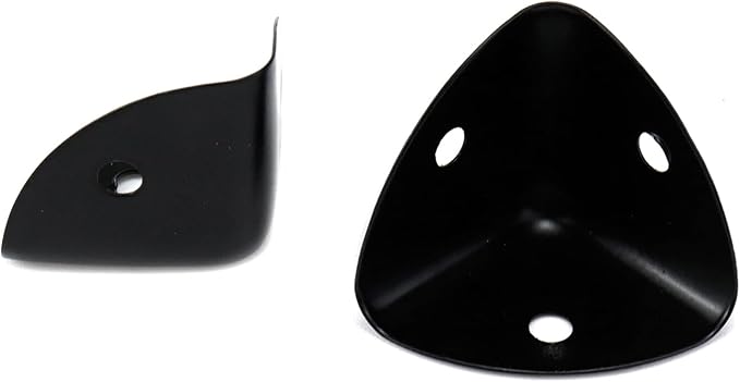 20Pcs Metal Box Corner Protectors Black Box Corner Edge Guard Metal Edge Guard Cover Decorative Corner Protectors with Mounting Screws, 0.98"x0.98"x0.98"