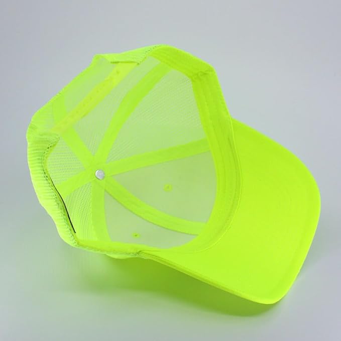 The Vintage Year Reflective High Visibility Piping Neon Polyester Twill Low Profile Structured Baseball Cap