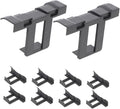 Milisten 12pcs Solar Panel Drainage Clips Buckles for Stagnant Water Removal and Reusable Photovoltaic Panel Accessories
