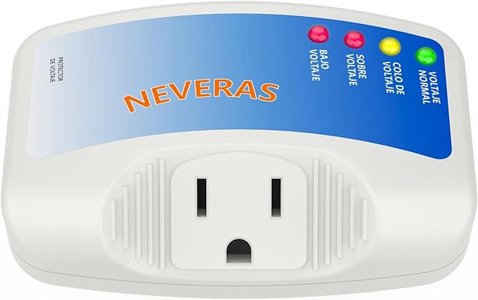 Refrigerator Surge Protector, Malictele Single Outlet Voltage Protector Home Appliances 120V 10A Voltage Brownouts Plug Outlet for Fridge TV Air Conditioners Surge Protector -1 Pack