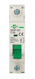 DC Miniature Circuit Breaker, 1 Pole 20 Amp, 110V-250VDC, 6kA Din Rail Mount Breaker with Thermal Magnetic Trip, DZ47-63 C20 1P, DC Solar MCB