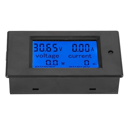 PZEM-051 LCD Display DC 6.5-100V Digital Electric Power Energy Voltage Current Meter Power Energy Battery Monitor Amperage Meter Gauge with Built-in Shunt(50A Shunt)