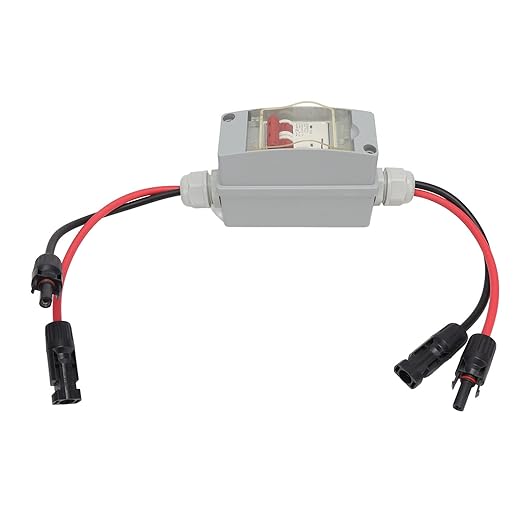 Solar Panel Disconnect Switch 500V 32A MCB DC Circuit Breaker IP65(with Cable and PV Connector)