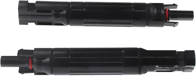 DC1000V 15A Solar Fuse Holder, Male and Female Connector in-Line Fuse Holder 15A for Solar Panel and Inverter 1 Pair