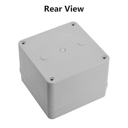 LeMotech IP67 Waterproof Junction Box ABS Plastic Project Box Dustproof Electrical Box Outdoor Enclosure for Electronics DIY Case Gray 3.9X 3.9X 3 inch (100x 100x 75 mm),2 Pack