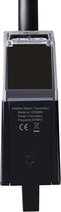 ECOWITT WS68 Wireless Anemometer Sensor, Solar Powered Wind Speed and Direction Sensor - Accessory Only, Can Not Be Used Alone