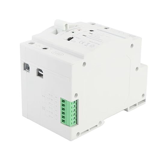 ATS Power Automatic Transfer Switch 32A Construction, Easy Installation for Home and Office Applications (110VAC)