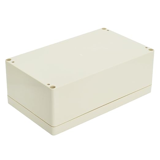 LeMotech Waterproof Dustproof IP65 ABS Plastic Junction Box Universal Electric Project Enclosure Pale Gray 7.9 x 4.7 x 2.95 inch (200 x 120 x 75 mm)
