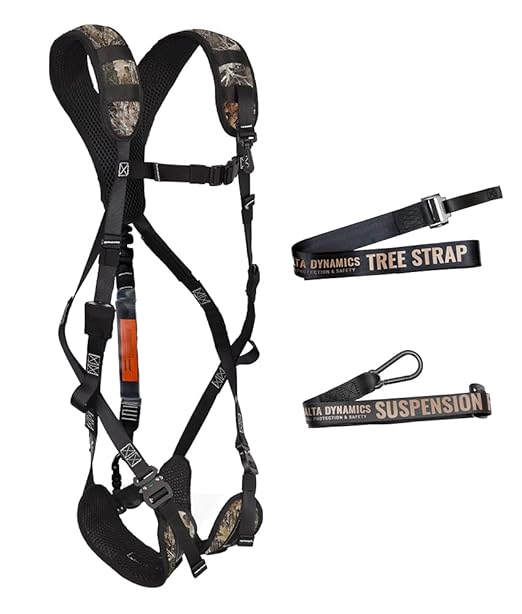 Malta Hunting Safety Ultralight Safety Harness Kit Set, TrueTimber Patterns, Multi-Sizes (Kanati Camo, Large-XLarge)