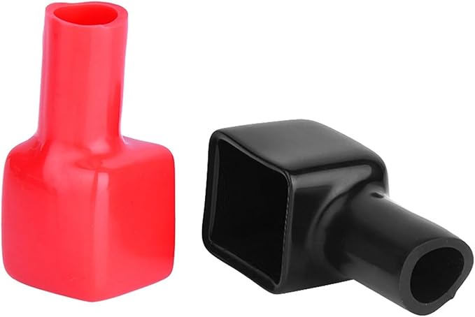 Motorcycle Battery Cover, 2 PCS Battery Terminal Covers, Battery Positive Terminal Cover Cap and Negative Battery Terminal Cover, Battery Protector Covers