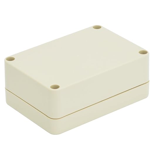 LeMotech Waterproof Dustproof IP65 ABS Plastic Junction Box Universal Electric Project Enclosure Pale Gray 3.3 x 2.3 x 1.3 inch (83 x 58 x 33 mm)
