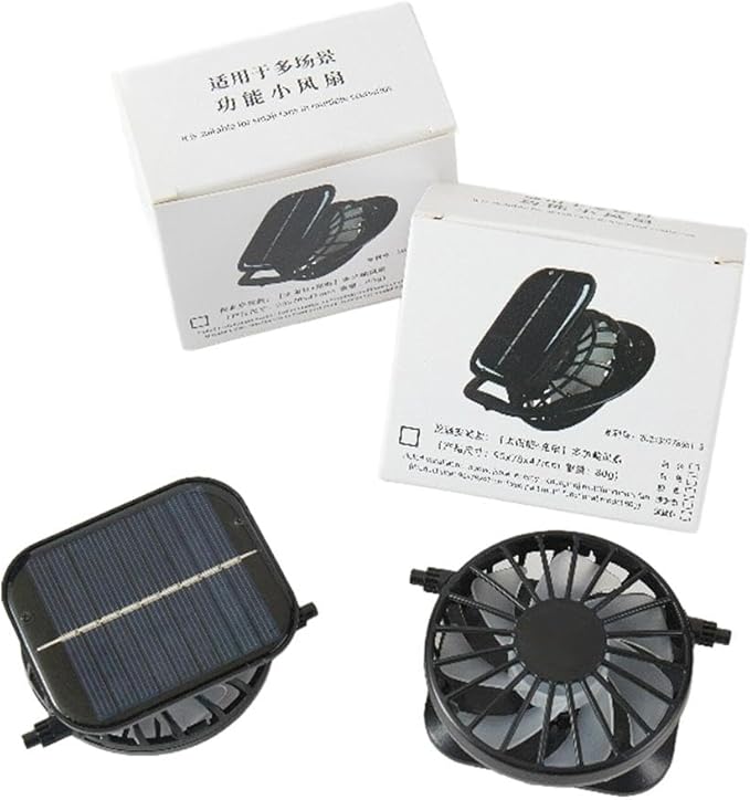 Solar Fan Replacement, Mini Solar Powered Fan for Hat Replacement, Portable Solar Fan Lightweight Cooling Fan Hat Accessories for Outdoor Camping Fishing