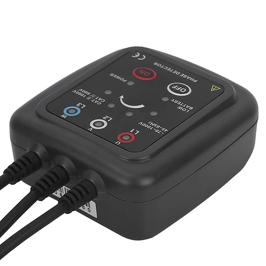 AC 70-1000V Non Phase Sequence Detector Tester Rotation Monitor Magnetic Base Phase Meter with 0.6M Clamp Length ETCR1000C