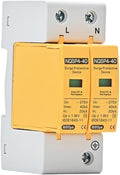 Surge Arrester Protective Lightning Protector AC SPD Surge Protector 275V 385V 10KA 20KA 30KA 40KA 50KA 60KA 2Poles Lightning Protection T2 Class TT TNS TNC Power Use