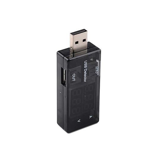diymore USB Tester USB Meter Tester Voltage Current Tester USB Battery Checker USB C Voltage Current Voltmeter Amp Volt Ammeter Detector USB Mobile Tester USB Cable Charger Detector LED Display