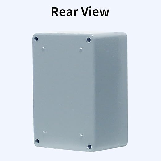 Aluminum Enclosure Project Box Aluminum Alloy Metal Junction Box Outdoor Waterproof Dustproof Project Box Outdoor Electrical Universal Enclosure Gray 3.9"x2.7"x2"