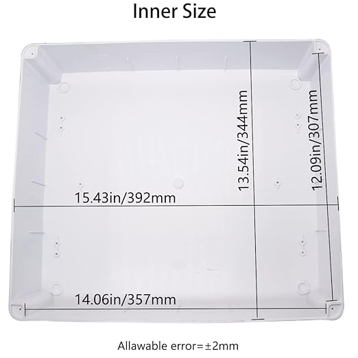 Junction Box, Zulkit Project Box with Reserved Holes IP65 Waterproof Dustproof Electrical Box ABS Plastic Project Enclosure White 15.7 x 13.8 x 4.7 Inch