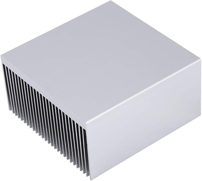 Large Heatsink Aluminum 4.72" x2.71" x 1.41" / 120mm x 69mm x 36mm High Power Heat Sink Diffusion Cooling Module Cooler 27 Fin Radiator for Led Amplifier PCB IC Module PC Computer Led