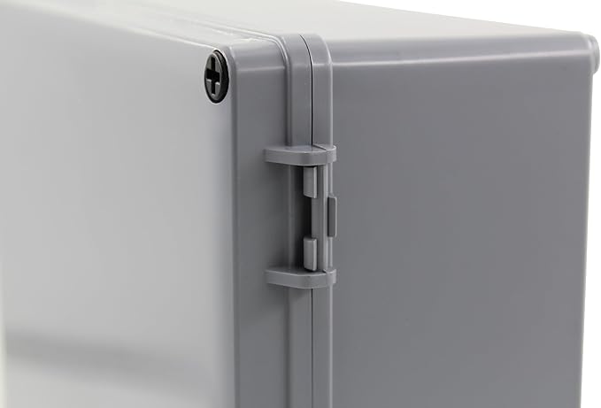 Co. Weather & Dust Proof PS Plastic Junction Conduit Box (1, 12" x 8" x 4")