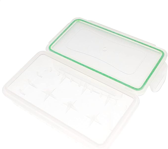 18650 Battery Storage Case Plastic Waterproof Battery Holder 16340 (4 Pack)