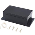 Zulkit Junction Box ABS Plastic Dustproof Waterproof IP65 Universal Electrical Boxes Project Enclosure with Fixed Ear Black 7.87 x 4.72 x 2.95 Inch (200 x 120 x 75 mm)(Pack of 1)