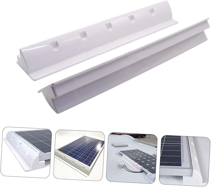 2pcs Abs Solar Panel Support Brackets for Rv Roof and Boat and Lightweight Solar Panel Mounting Rack High Uv Resistance for Secure Installation