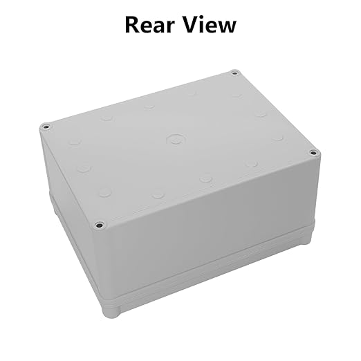 LeMotech IP67 Waterproof Junction Box ABS Plastic Project Box Dustproof Electrical Box Outdoor Enclosure for Electronics DIY Case Gray 7.9X 5.9X 3.9 inch (200x 150x 100 mm)