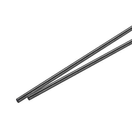 MECCANIXITY Carbon Fiber Rod, 4.5mm x 150mm Carbon Rod Bar for RC Airplane DIY Craft Kite Wing Tube Quadcopter Arm Repair Pack of 2