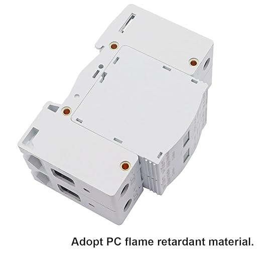 smseace Lightning Protector Voltage Surge Arrester Device, 2P Lightning Protection Circuit Breaker, 2.0KV (2P 40KA), Low-Voltage Lightning Arrester Photovoltaic Charge Controller
