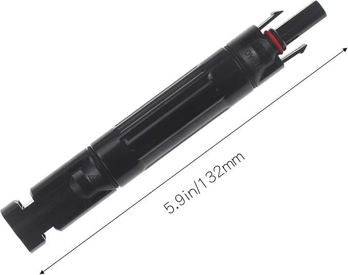 DC1000V 15A Solar Fuse Holder, Male and Female Connector in-Line Fuse Holder 15A for Solar Panel and Inverter 1 Pair