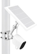 Wasserstein 2-in-1 Universal Pole Mount for Camera & Solar Panel Compatible with Wyze, Blink, Ring, Arlo, Eufy Camera (White)