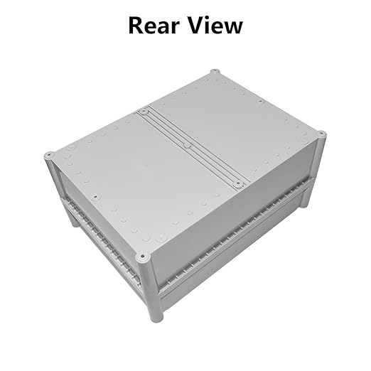 LeMotech Junction Box IP67 Waterproof Dustproof ABS Plastic Project Box for Electrical Outdoor Enclosure Gray 15 x 11 x 7.1 inch (380 x 280 x 180 mm)