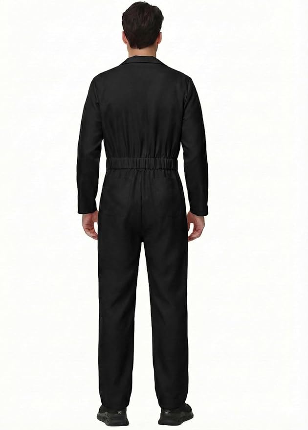 Coveralls for Men Work – Halloween Cosplay Costumes Long Sleeve Jumpsuit Mechanic Workwear