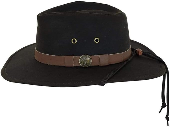 Outback Trading Company Unisex 1480 Kodiak UPF 50 Waterproof Breathable Outdoor Western Cotton Oilskin Hat