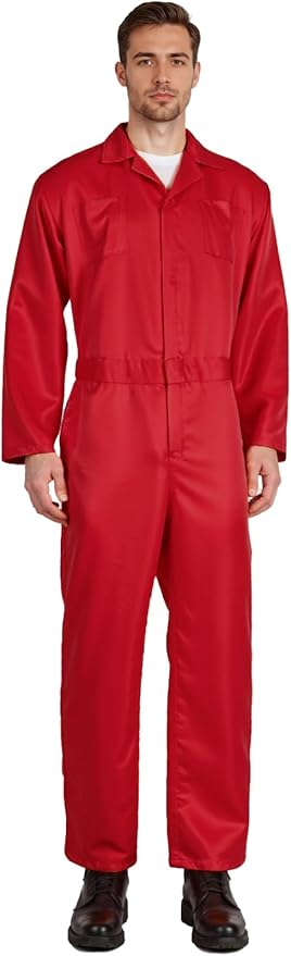 MCJC Coveralls for Men Adult Jumpsuit Coveralls Mechanic Work Uniform Halloween Horror Killer Costume