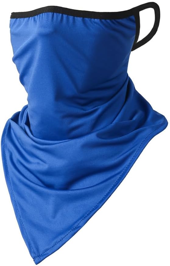 6 Pieces Sun UV Protection Face Mask Neck Gaiter Windproof Scarf Sunscreen Breathable Bandana Balaclava for Sport Outdoor
