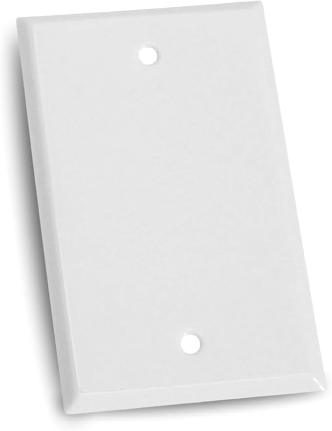 SIGMA ENGINEERED SOLUTIONS 14240WH Weatherproof Outdoor Rectangular Cover Plate for Outlet Boxes, White, Metal, 1-Gang