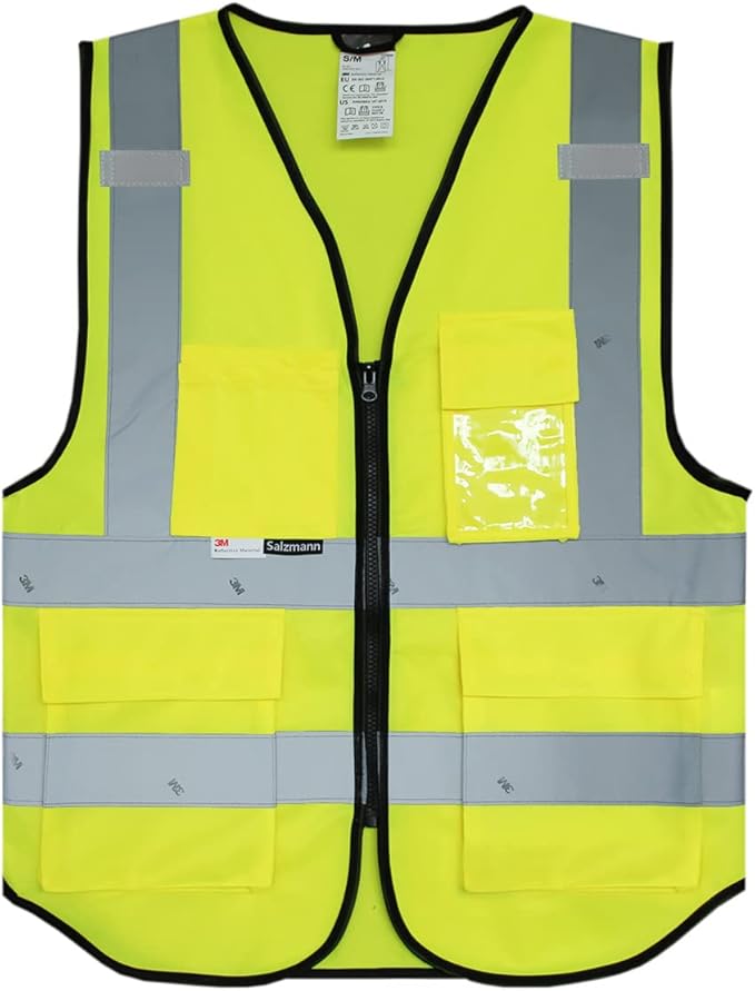 Salzmann Multi-Pocket Working Vest - Reflective Vest - Made with 3M Reflective Material