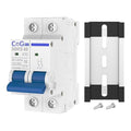 DC Miniature Circuit Breaker, CGELE 2 Pole 32 Amp 1000V DC Disconnect Switch for Solar PV Systems Thermal Magnetic Trip Din Rail Mount