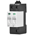 DC SPD Surge Protector for 100V-1000V PV Systems, 2-Pole 40kA T2 Level, Replaceable Module, Solar Panel Lightning Protection, Overvoltage Protection (800V)