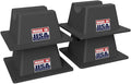 USA Made BULLKE 4 Pack Mini Rooftop Pipe Support - 6" x 6" x 3" - 300 lbs Capacity - UV Resistant - Strong, Durable Roof Pipe Supports for Conduit, Rubber, PVC, Metal Pipes - Universal Fit