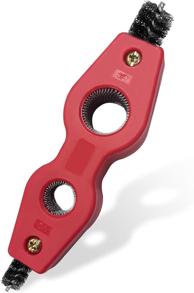 Battery Terminal Cleaning Brush, 4 in 1 Anti-Corrosion Car Battery Cleaner, Vehicle Battery Terminals Machine Parts Cleaning Tool for Auto Marine, Universal Car Accessories (Red)
