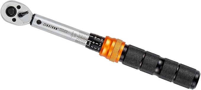1/4" Inch Pound Torque Wrench, 20-240 In-Lb & 2.3-27 Nm Range, Dual-Direction 72-Tooth Click Wrench, Motorcycle Bike & Precision Maintenance, Heavy-Duty Storage Case Included