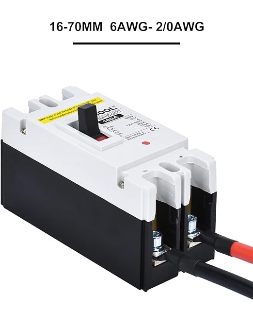DIHOOL Main 160 Amp DC Circuit Breaker, 500V Battery Disconnect Switch, Master Switch for Car RV Marine Boat Power Station